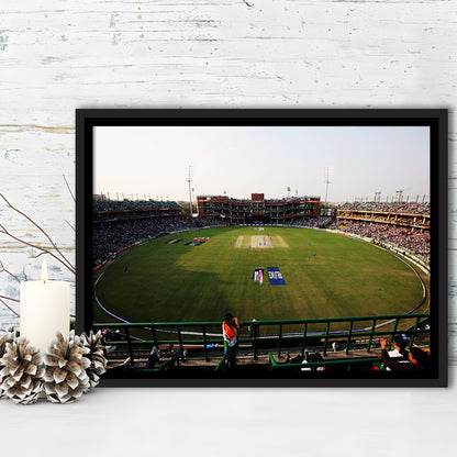 Kotla Stadium, Stadium Canvas, Sport Art, Framed Canvas Print Wall Art, Floating Frame