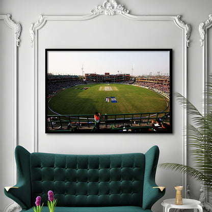 Kotla Stadium, Stadium Canvas, Sport Art, Gift for him, Framed Art Print Wall Decor, Picture Framed