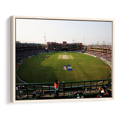 Kotla Stadium, Stadium Canvas, Sport Art, Framed Canvas Print Wall Art, Floating Frame