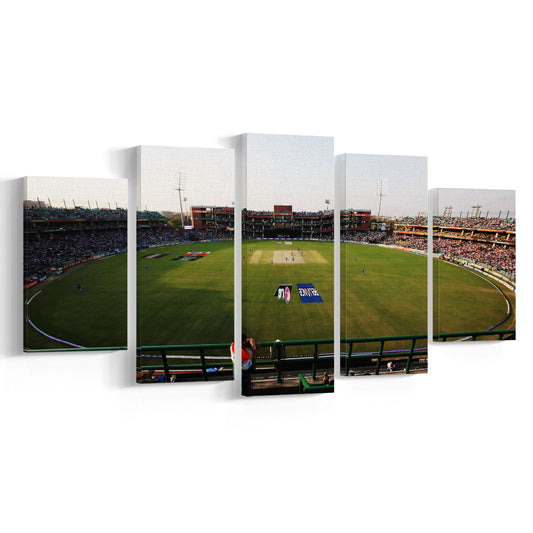 Kotla Stadium, Stadium Canvas, Sport Art, Gift for him, 5 Panel, Large Canvas, Canvas Print Wall Art