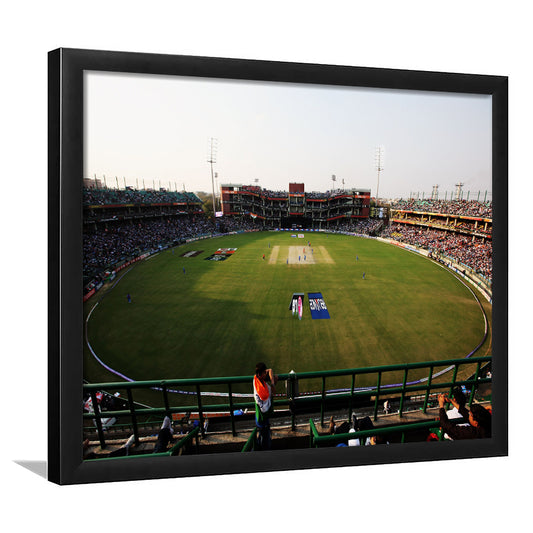 Kotla Stadium, Stadium Canvas, Sport Art, Gift for him, Framed Art Print Wall Decor, Picture Framed
