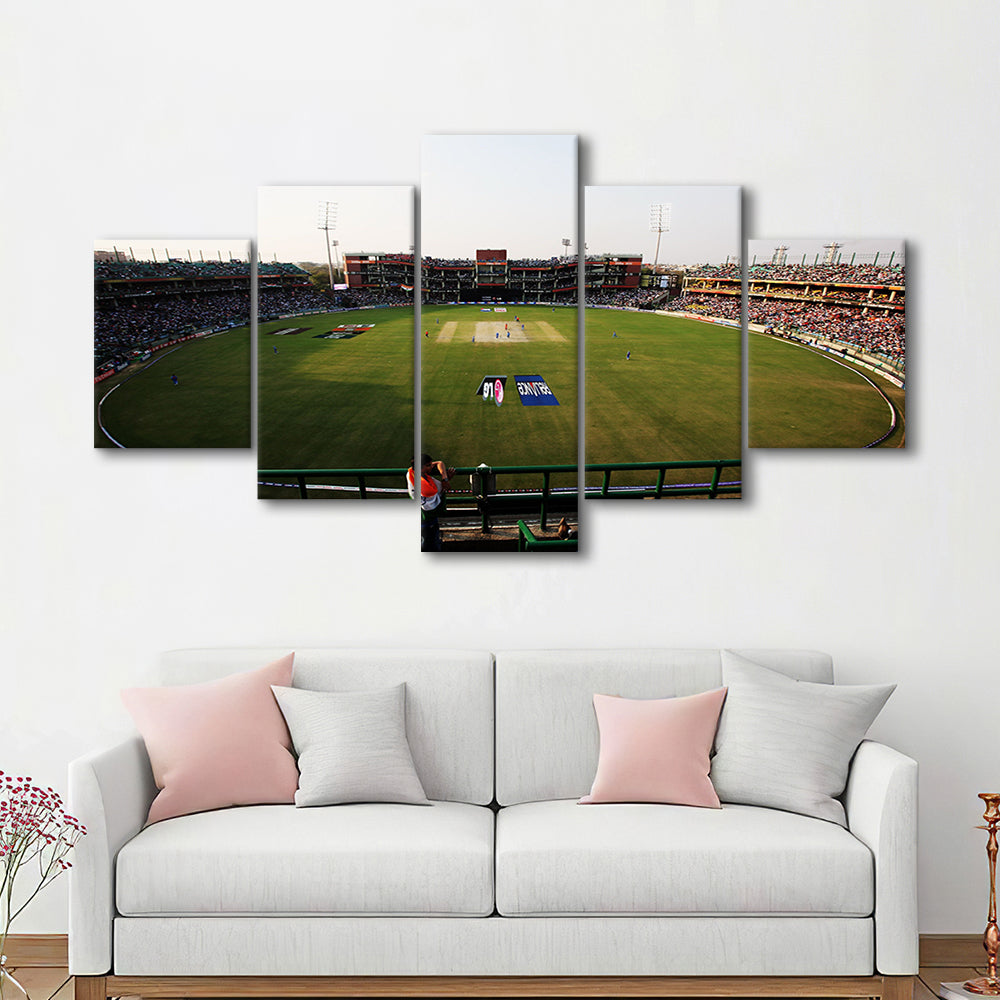 Kotla Stadium, Stadium Canvas, Sport Art, Gift for him, 5 Panel, Large Canvas, Canvas Print Wall Art