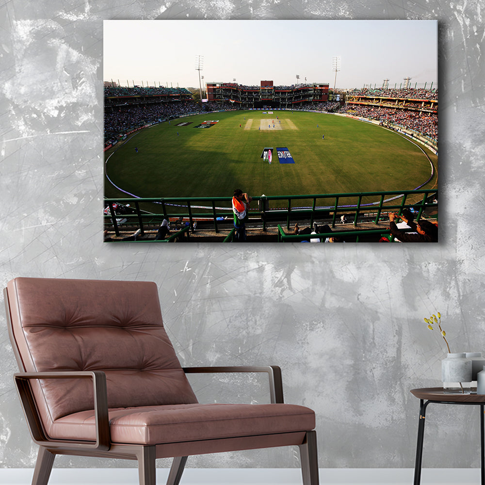Kotla Stadium, Stadium Canvas, Sport Art, Gift for him, Man Cave Decor, Art Print, Canvas Print Wall Art