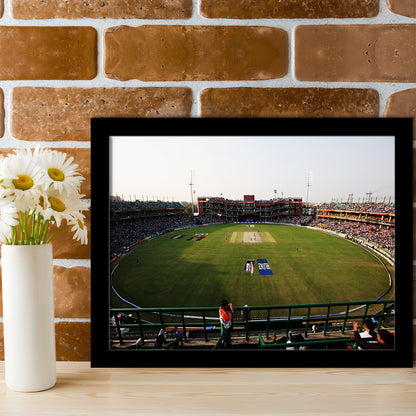 Kotla Stadium, Stadium Canvas, Sport Art, Gift for him, Framed Art Print Wall Decor, Picture Framed