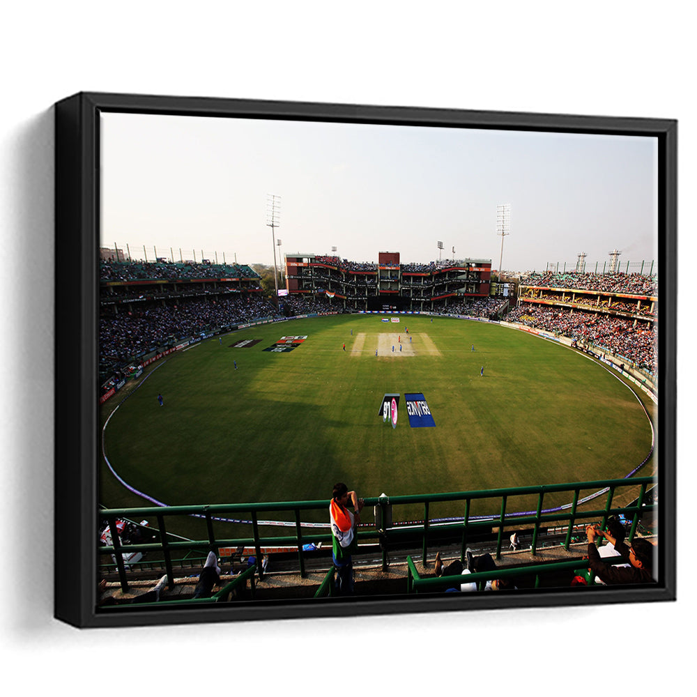 Kotla Stadium, Stadium Canvas, Sport Art, Framed Canvas Print Wall Art, Floating Frame