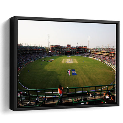 Kotla Stadium, Stadium Canvas, Sport Art, Framed Canvas Print Wall Art, Floating Frame
