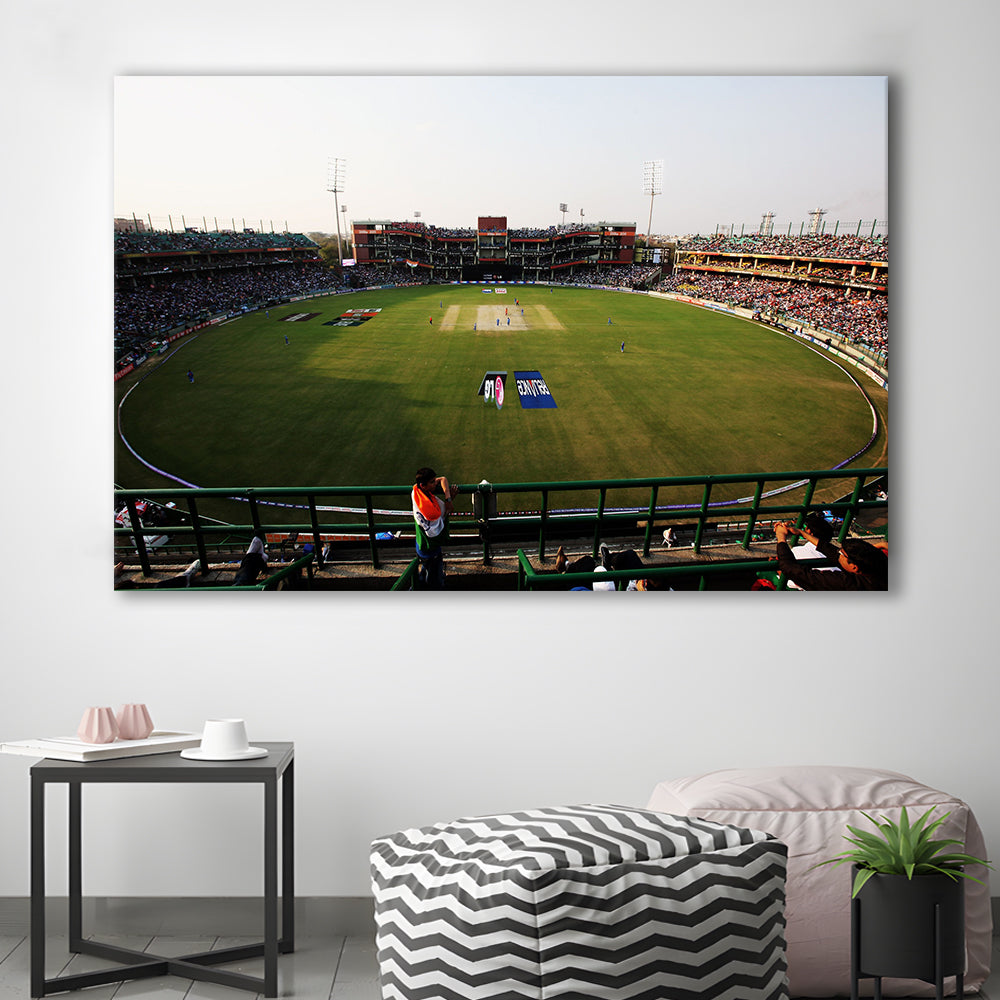Kotla Stadium, Stadium Canvas, Sport Art, Gift for him, Man Cave Decor, Art Print, Canvas Print Wall Art