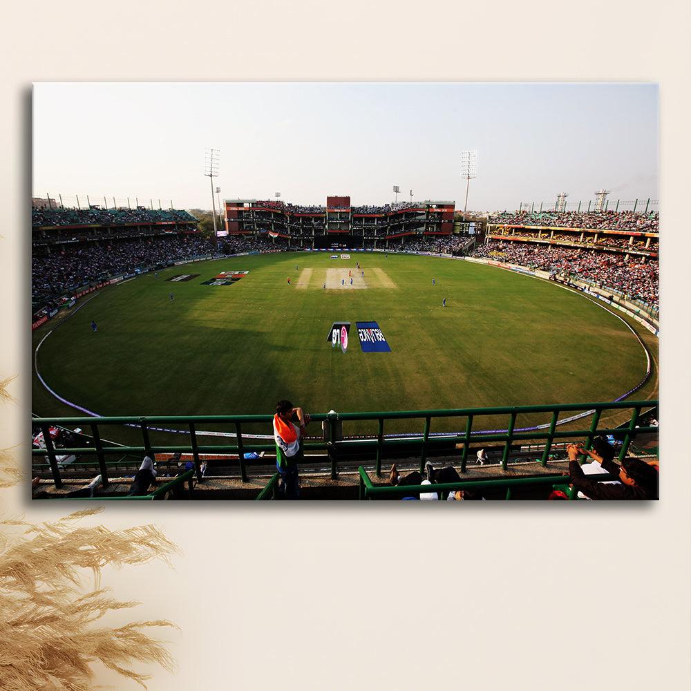 Kotla Stadium, Stadium Canvas, Sport Art, Gift for him, Man Cave Decor, Art Print, Canvas Print Wall Art