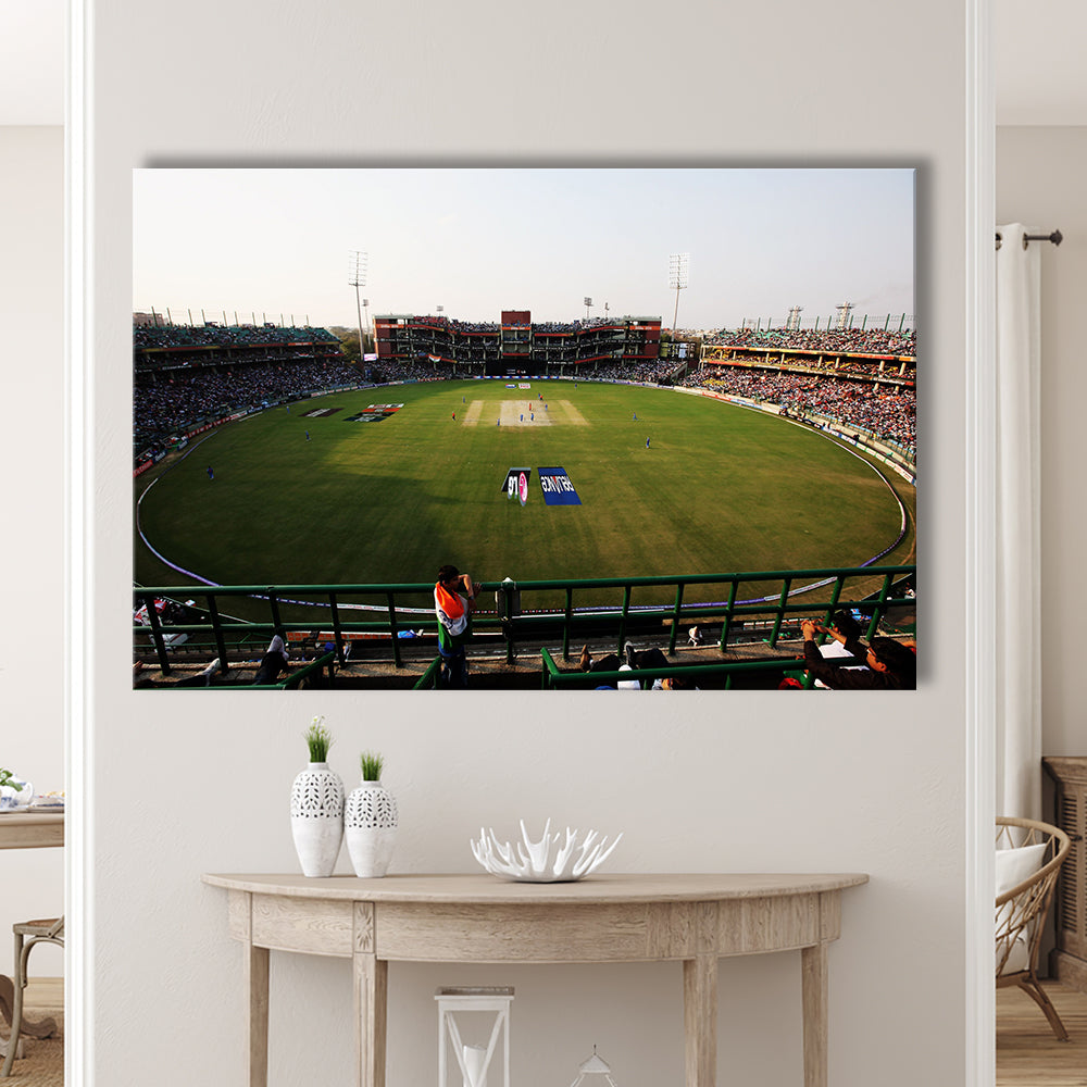 Kotla Stadium, Stadium Canvas, Sport Art, Gift for him, Man Cave Decor, Art Print, Canvas Print Wall Art