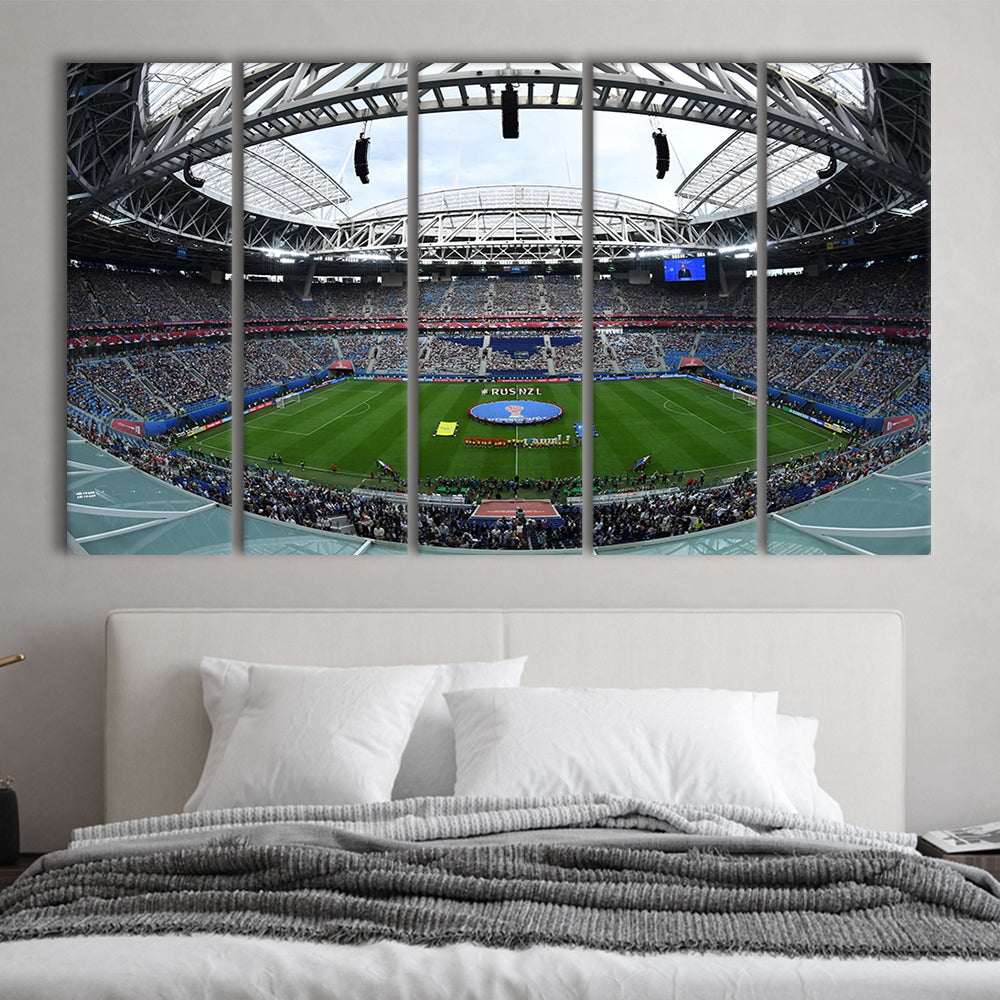 Krestovsky Stadium, Stadium Canvas, Sport Art, 5 Panel B, Extra Large Canvas, Canvas Print Wall Art