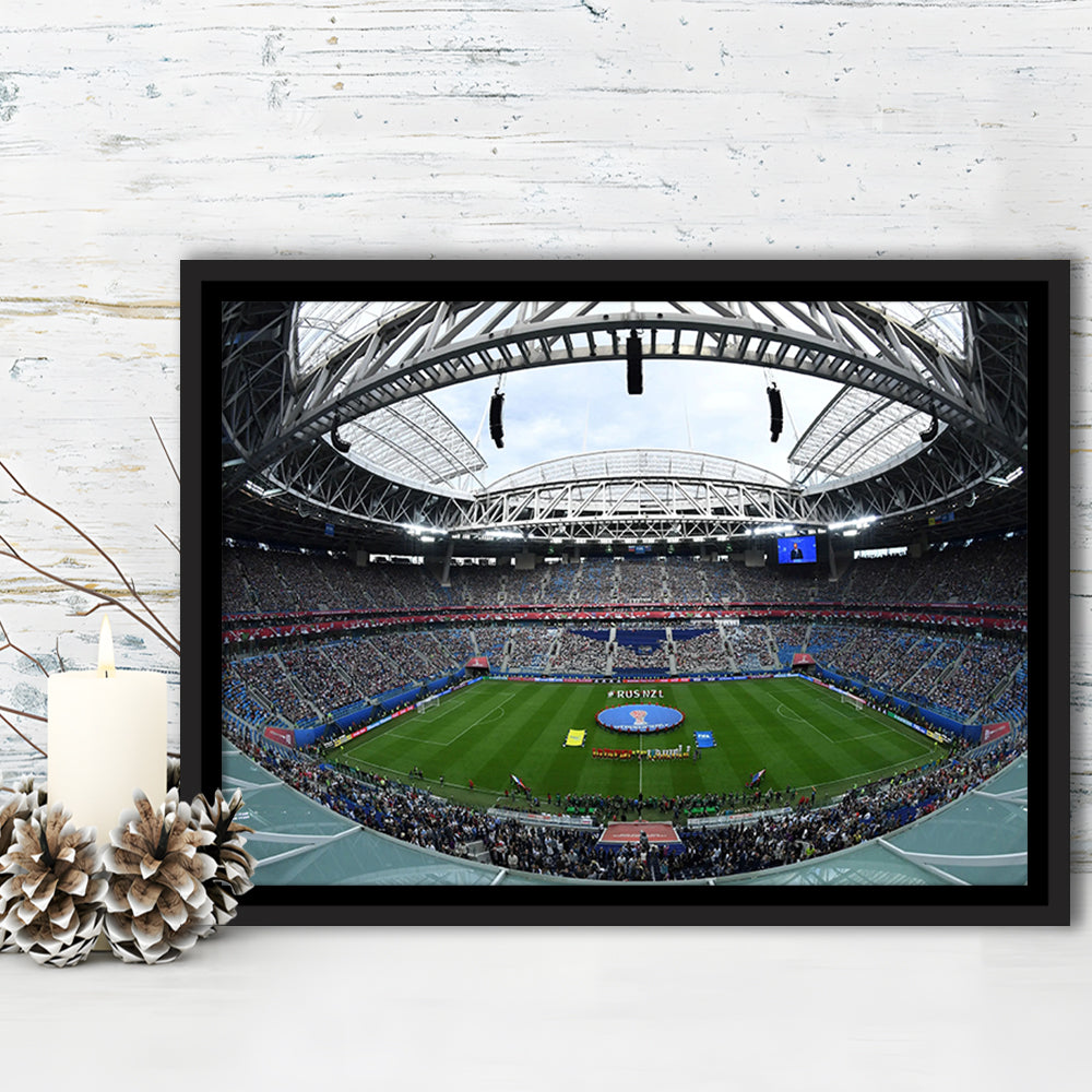 Krestovsky Stadium, Stadium Canvas, Sport Art, Framed Canvas Print Wall Art, Floating Frame