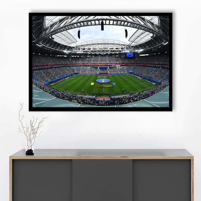 Krestovsky Stadium, Stadium Canvas, Sport Art, Gift for him, Framed Art Print Wall Decor, Picture Framed