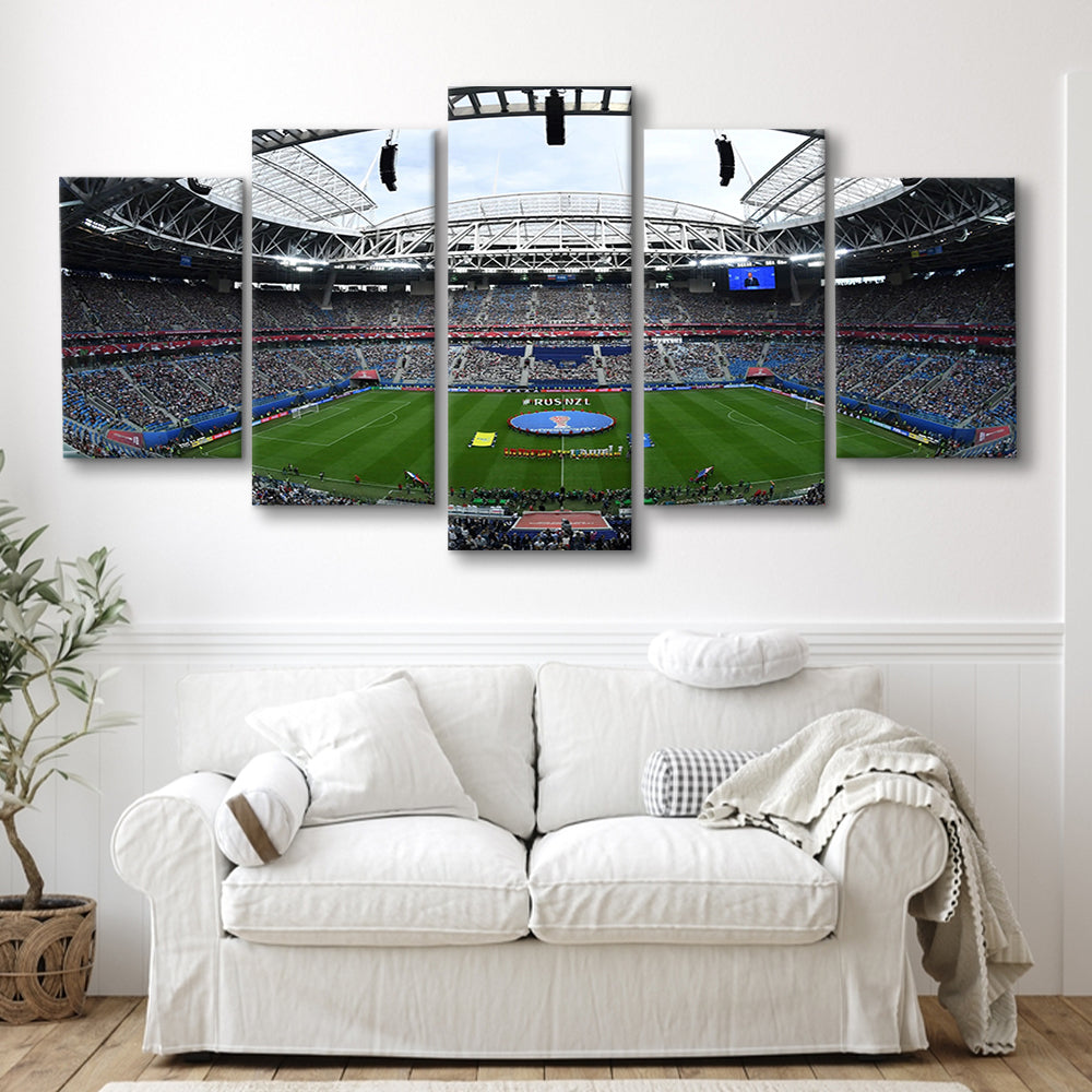 Krestovsky Stadium, Stadium Canvas, Sport Art, Gift for him, 5 Panel, Large Canvas, Canvas Print Wall Art