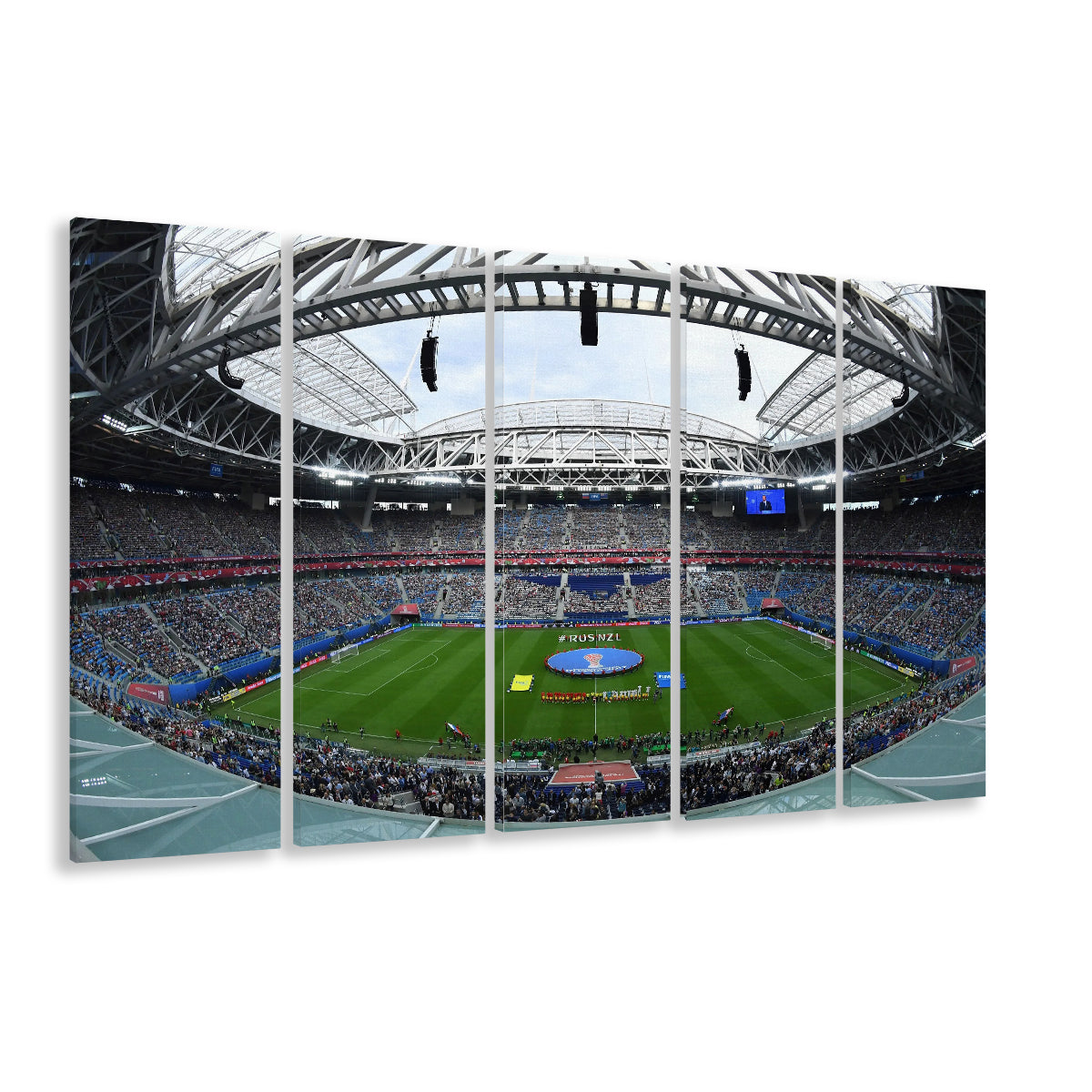 Krestovsky Stadium, Stadium Canvas, Sport Art, 5 Panel B, Extra Large Canvas, Canvas Print Wall Art