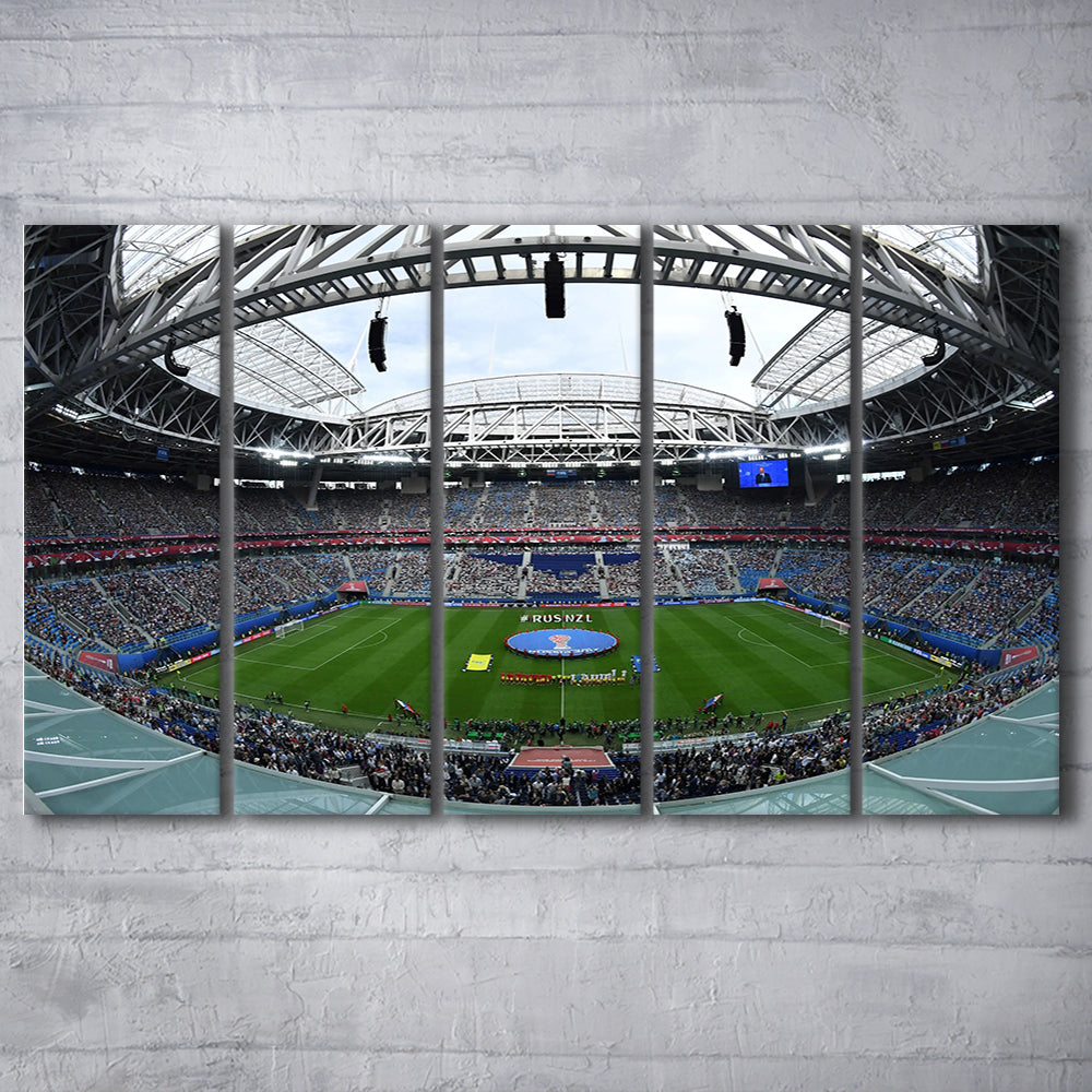 Krestovsky Stadium, Stadium Canvas, Sport Art, 5 Panel B, Extra Large Canvas, Canvas Print Wall Art