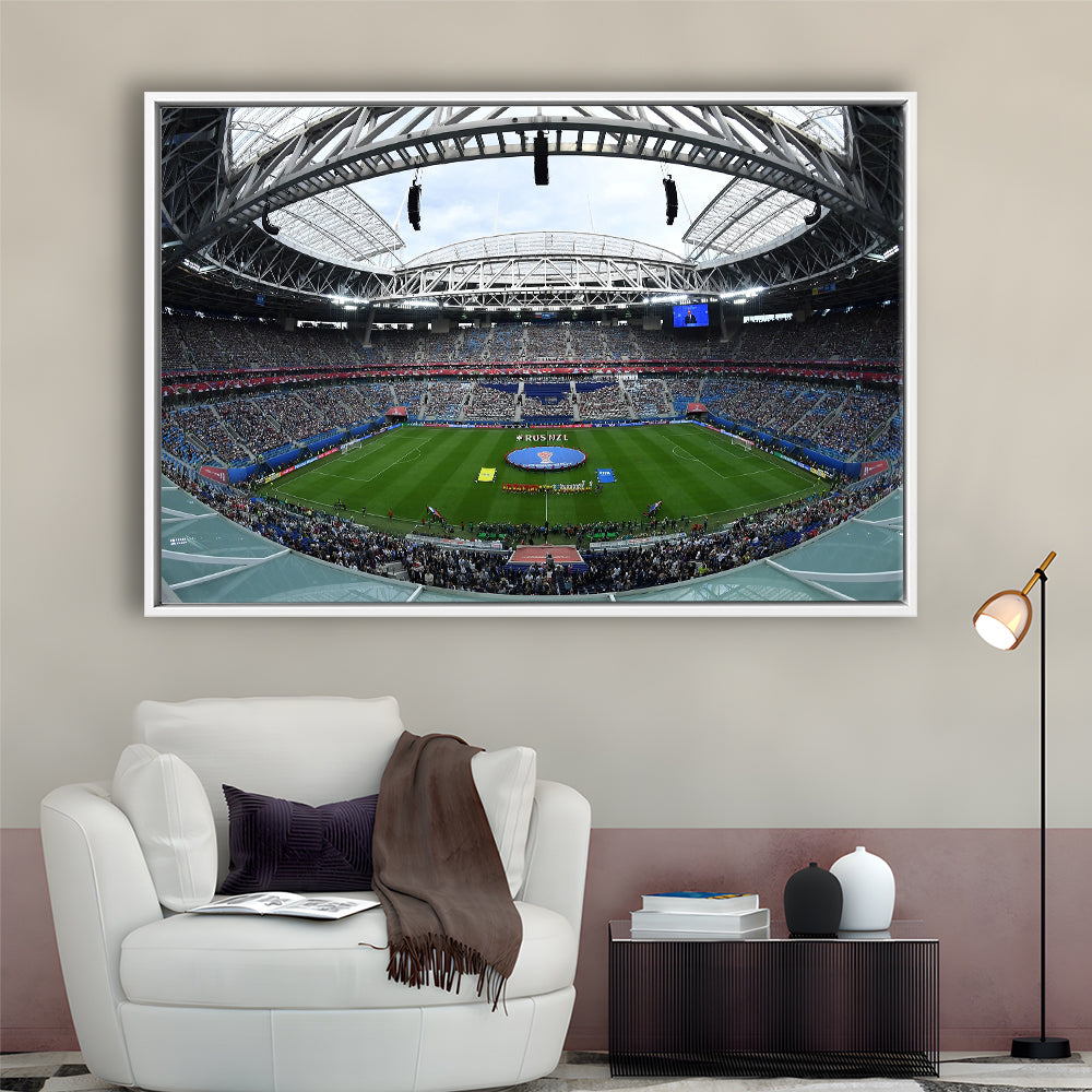 Krestovsky Stadium, Stadium Canvas, Sport Art, Framed Canvas Print Wall Art, Floating Frame