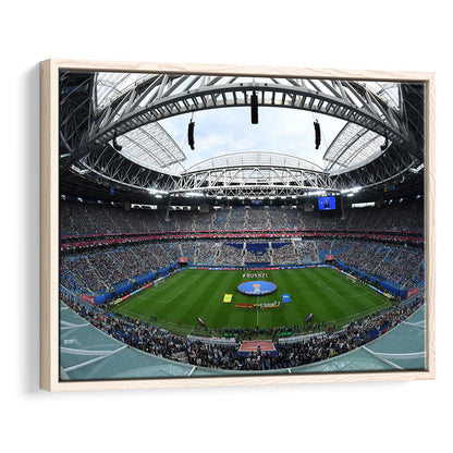 Krestovsky Stadium, Stadium Canvas, Sport Art, Framed Canvas Print Wall Art, Floating Frame