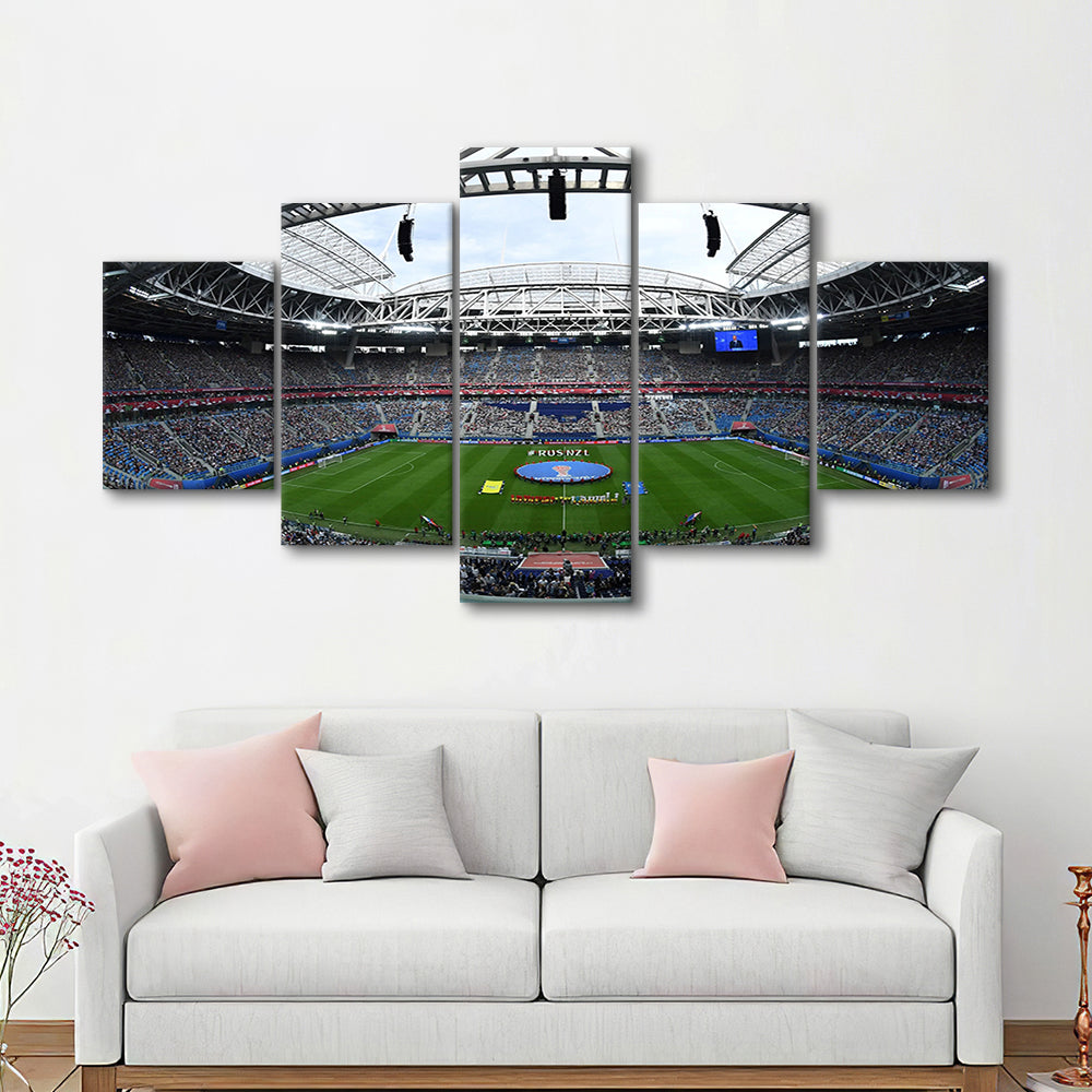 Krestovsky Stadium, Stadium Canvas, Sport Art, Gift for him, 5 Panel, Large Canvas, Canvas Print Wall Art