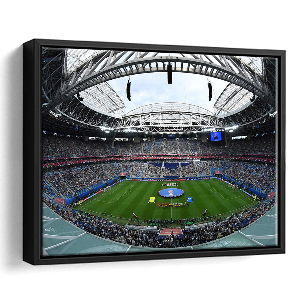Krestovsky Stadium, Stadium Canvas, Sport Art, Framed Canvas Print Wall Art, Floating Frame