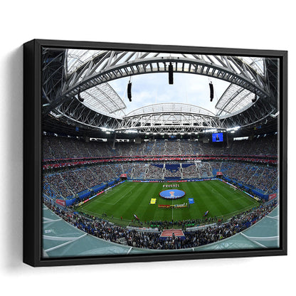 Krestovsky Stadium, Stadium Canvas, Sport Art, Framed Canvas Print Wall Art, Floating Frame