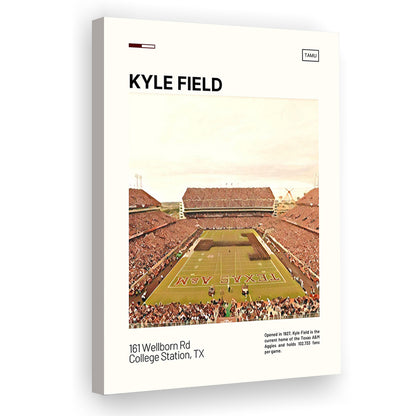 Kyle Field Print, Texas A&M Aggies Stadium Canvas Art, Fan Gifts, Sport Art, Canvas Print Wall Art