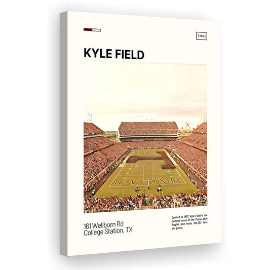 Kyle Field Print, Texas A&M Aggies Stadium Canvas Art, Fan Gifts, Sport Art, Canvas Print Wall Art