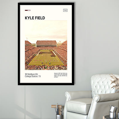 Kyle Field Print, Texas A&M Aggies Stadium Art, Gifts for him, Sport Art, Framed Art Print Wall Decor