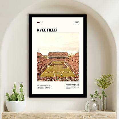 Kyle Field Print, Texas A&M Aggies Stadium Art, Gifts for him, Sport Art, Framed Art Print Wall Decor