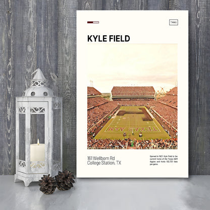 Kyle Field Print, Texas A&M Aggies Stadium Canvas Art, Fan Gifts, Sport Art, Canvas Print Wall Art