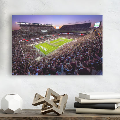 Kyle Field Scaled, Stadium Canvas, Sport Art, Gift for him, Man Cave Decor, Art Print, Canvas Print Wall Art