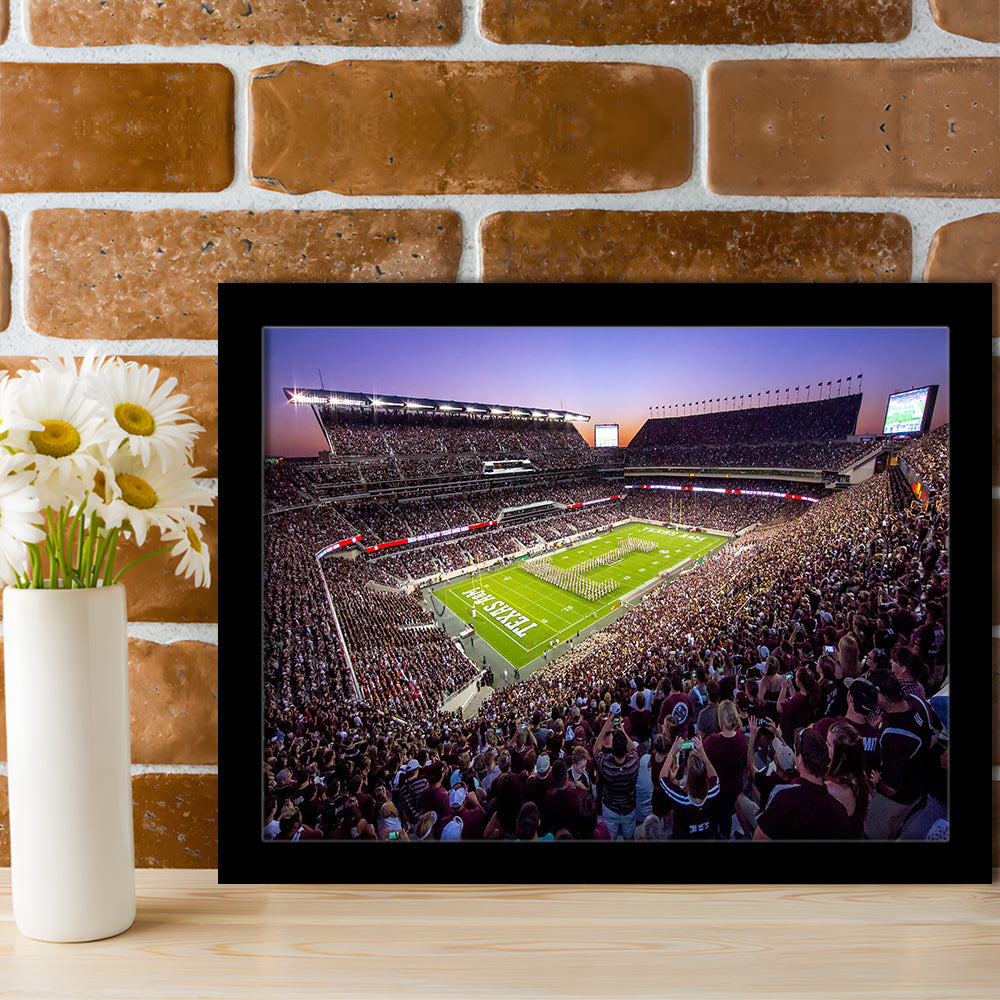 Kyle Field Scaled, Stadium Canvas, Sport Art, Gift for him, Framed Art Print Wall Decor, Picture Framed