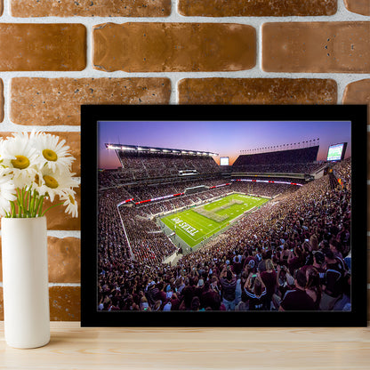 Kyle Field Scaled, Stadium Canvas, Sport Art, Gift for him, Framed Art Print Wall Decor, Picture Framed