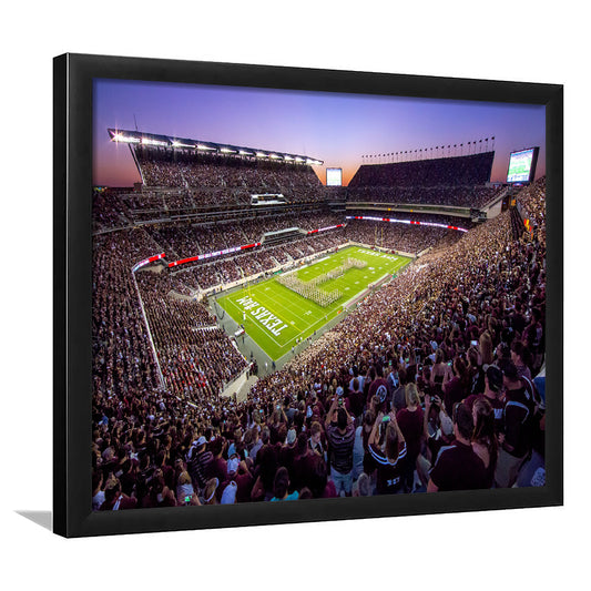 Kyle Field Scaled, Stadium Canvas, Sport Art, Gift for him, Framed Art Print Wall Decor, Picture Framed