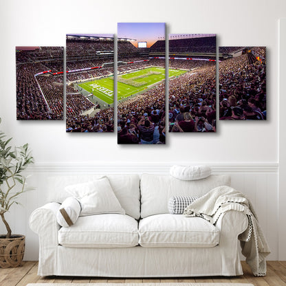Kyle Field Scaled, Stadium Canvas, Sport Art, Gift for him, 5 Panel, Large Canvas, Canvas Print Wall Art