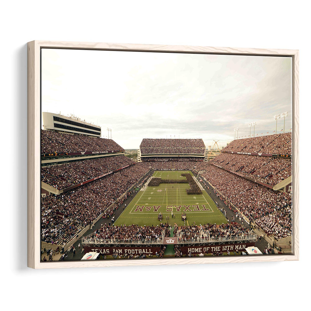 Kyle Field, Stadium Canvas, Sport Art, Framed Canvas Print Wall Art, Floating Frame