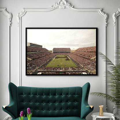 Kyle Field, Stadium Canvas, Sport Art, Gift for him, Framed Art Print Wall Decor, Picture Framed