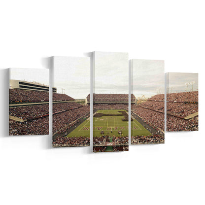 Kyle Field, Stadium Canvas, Sport Art, Gift for him, 5 Panel, Large Canvas, Canvas Print Wall Art