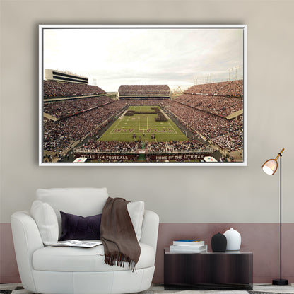 Kyle Field, Stadium Canvas, Sport Art, Framed Canvas Print Wall Art, Floating Frame