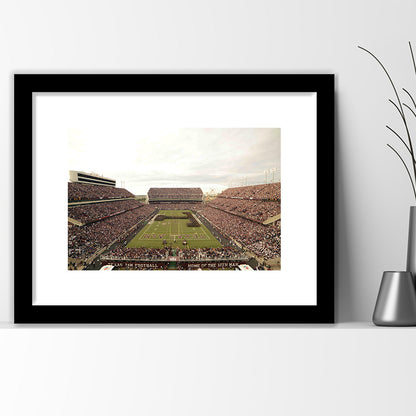 Kyle Field, Stadium Canvas, Sport Art, Gift for him, White Border Framed Art Print Wall Decor