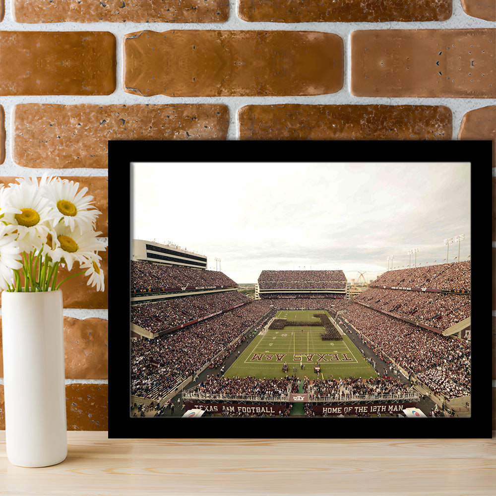 Kyle Field, Stadium Canvas, Sport Art, Gift for him, Framed Art Print Wall Decor, Picture Framed