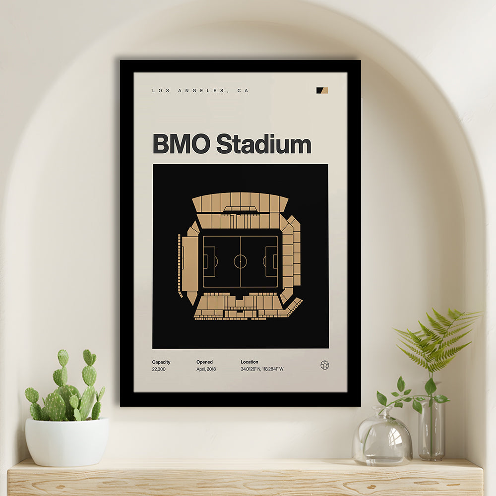 LAFC Stadium Print, Los Angeles BMO Stadium Soccer Print, Gifts for him, Sport Art, Framed Art Print Wall Decor