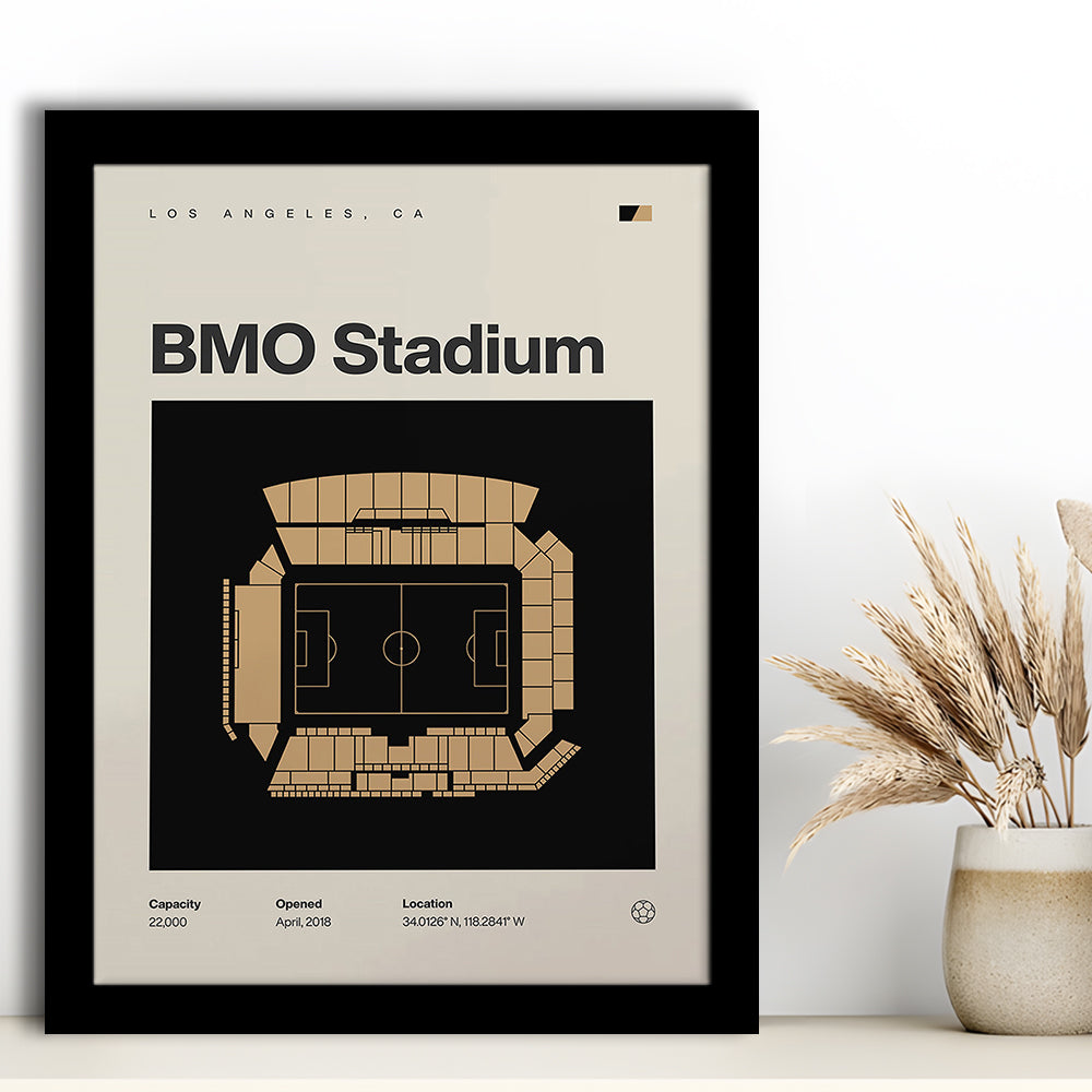 LAFC Stadium Print, Los Angeles BMO Stadium Soccer Print, Gifts for him, Sport Art, Framed Art Print Wall Decor