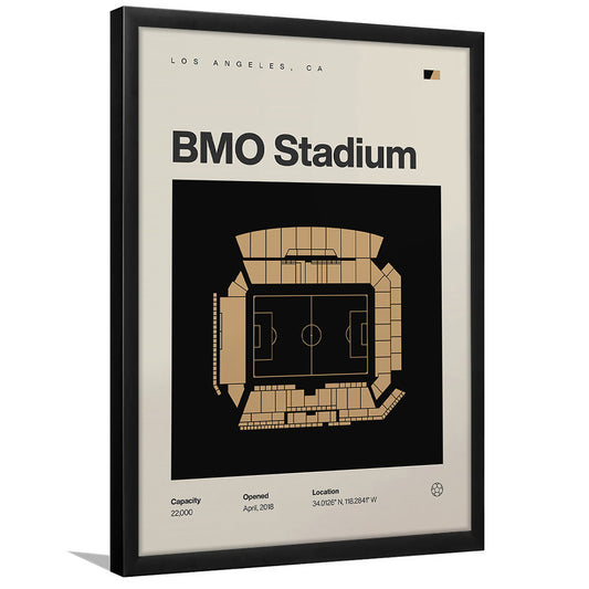 LAFC Stadium Print, Los Angeles BMO Stadium Soccer Print, Gifts for him, Sport Art, Framed Art Print Wall Decor