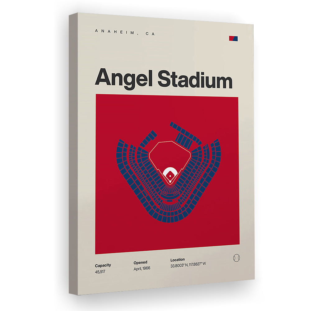 LA Angels Stadium Print, Los Angeles Angel Stadium Print, Fan Gifts, Sport Art, Canvas Print Wall Art