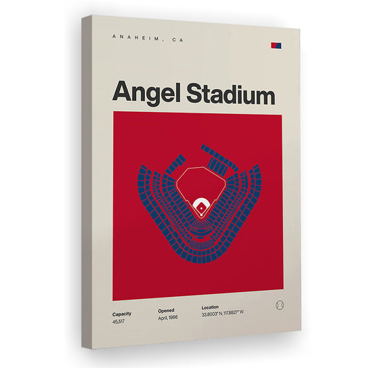 LA Angels Stadium Print, Los Angeles Angel Stadium Print, Fan Gifts, Sport Art, Canvas Print Wall Art