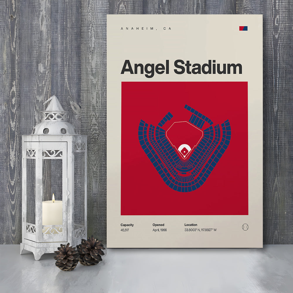 LA Angels Stadium Print, Los Angeles Angel Stadium Print, Fan Gifts, Sport Art, Canvas Print Wall Art