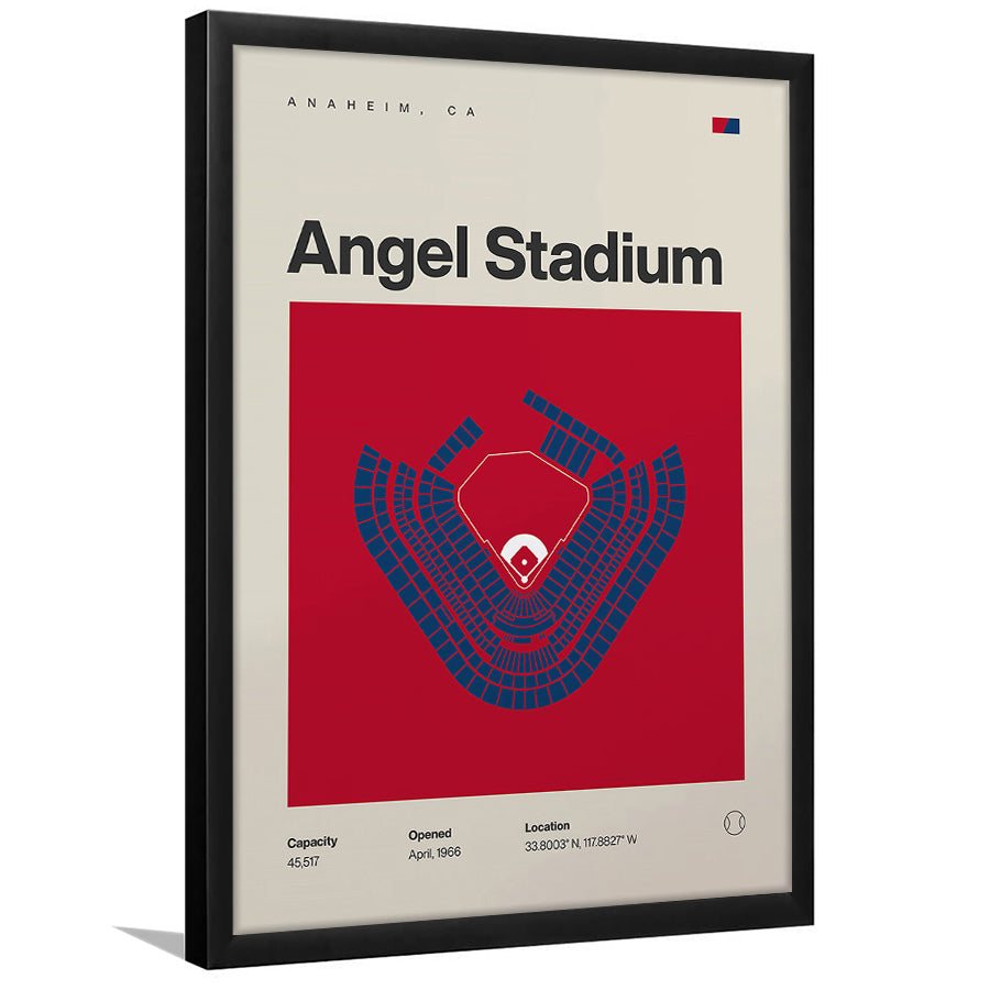 LA Angels Stadium Print, Los Angeles Angel Stadium Print, Gifts for him, Sport Art, Framed Art Print Wall Decor