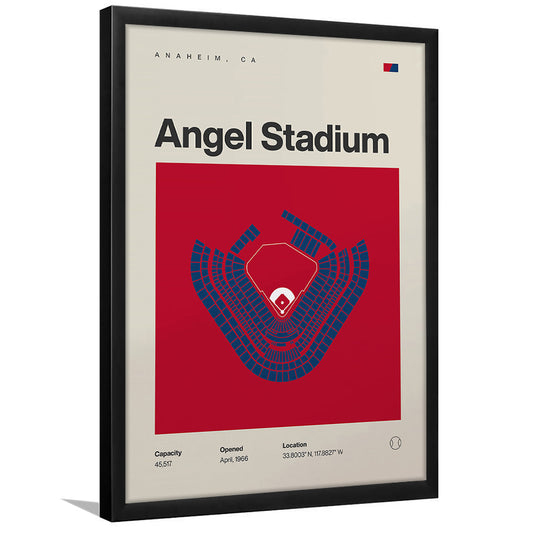 LA Angels Stadium Print, Los Angeles Angel Stadium Print, Gifts for him, Sport Art, Framed Art Print Wall Decor