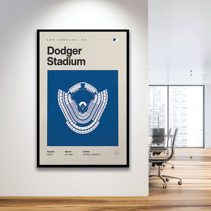 LA Dodgers Stadium Print, Los Angeles Dodger Stadium Print, Gifts for him, Sport Art, Framed Art Print Wall Decor