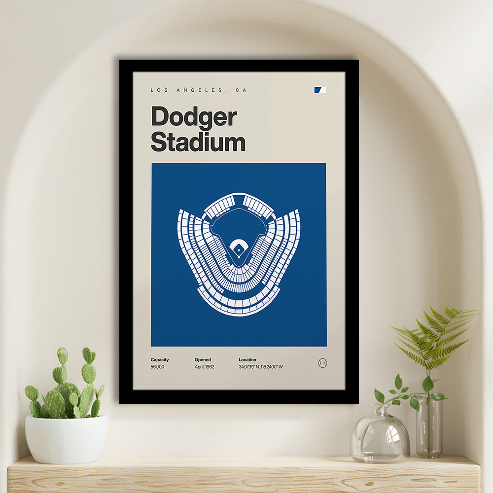 LA Dodgers Stadium Print, Los Angeles Dodger Stadium Print, Gifts for him, Sport Art, Framed Art Print Wall Decor